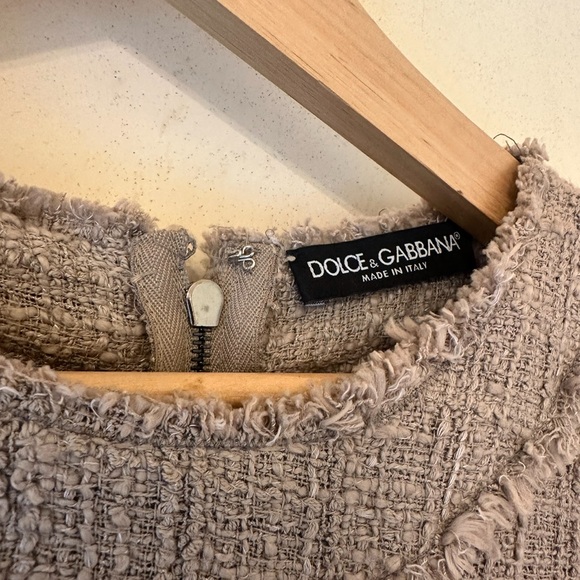 Dolce and Gabbana, made in Italy, vintage 2000’s, sand cotton boucle fabric - Picture 1 of 3
